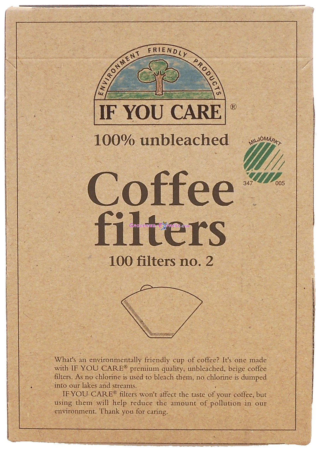 If You Care  coffee filters, cone no. 2, 100% unbleached Full-Size Picture